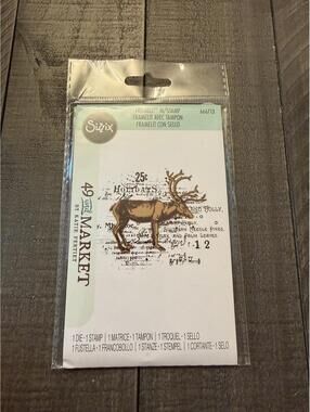Sizzix Framelit with Stamp- Reindeer Mix Cluster